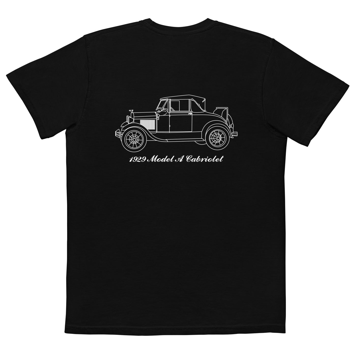 1929 Cabriolet Black Pocket T-Shirt