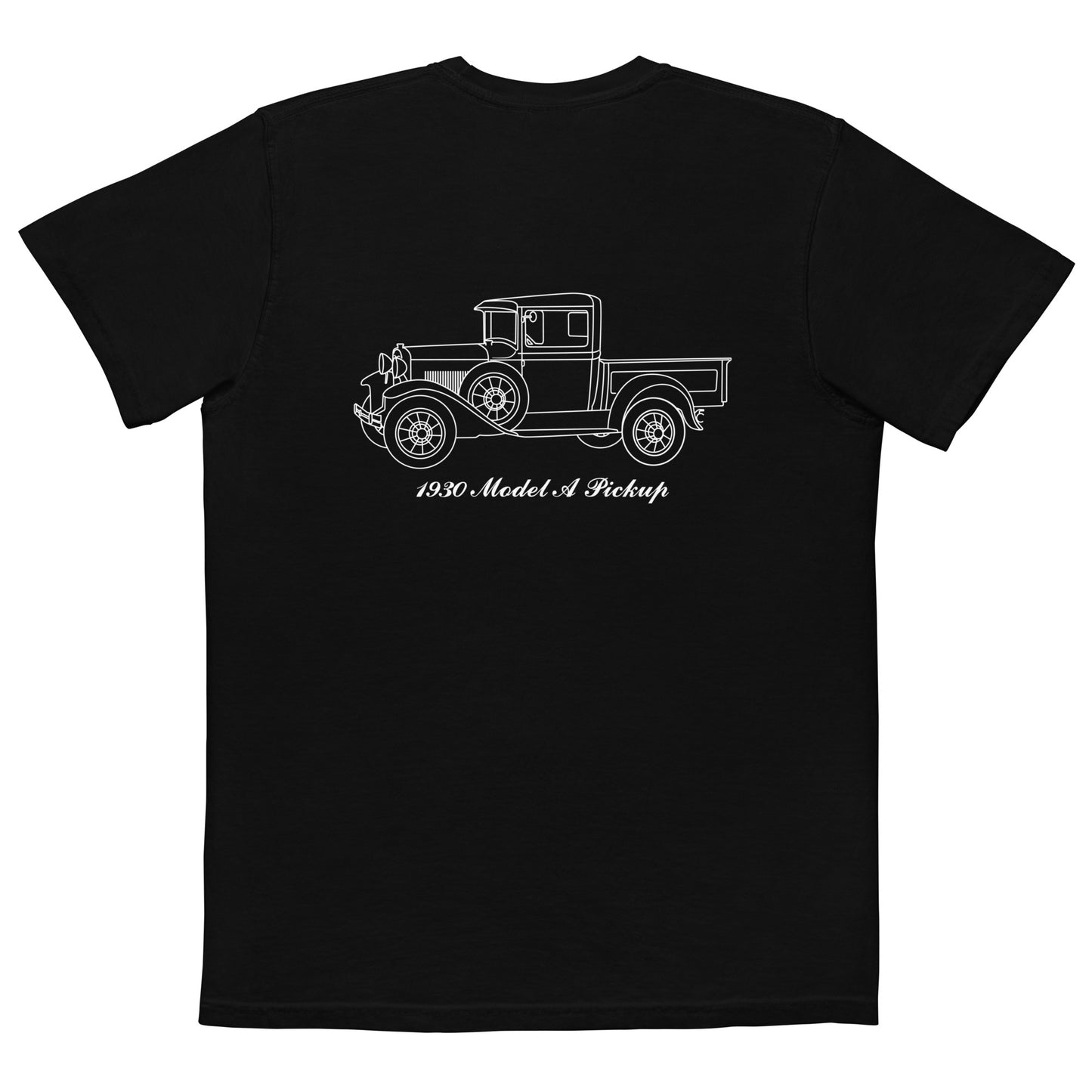 1930 Pickup Black Pocket T-Shirt