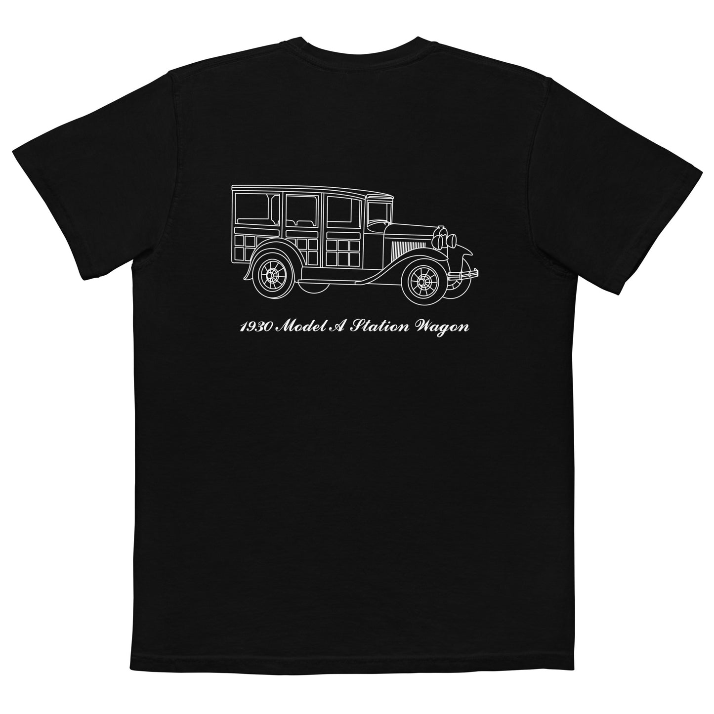 1930 Station Wagon Black Pocket T-Shirt