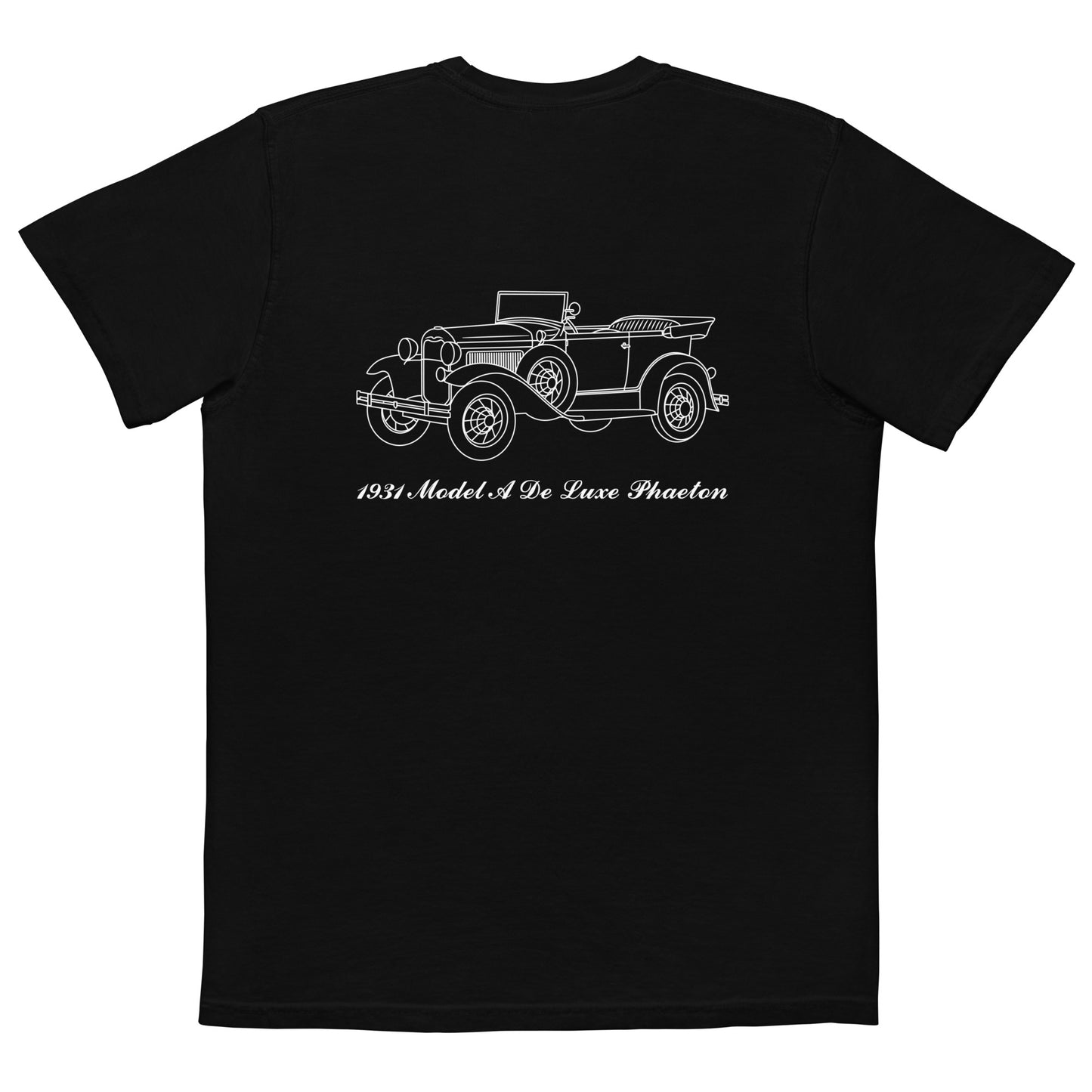 1931 De Luxe Phaeton Black Pocket T-Shirt