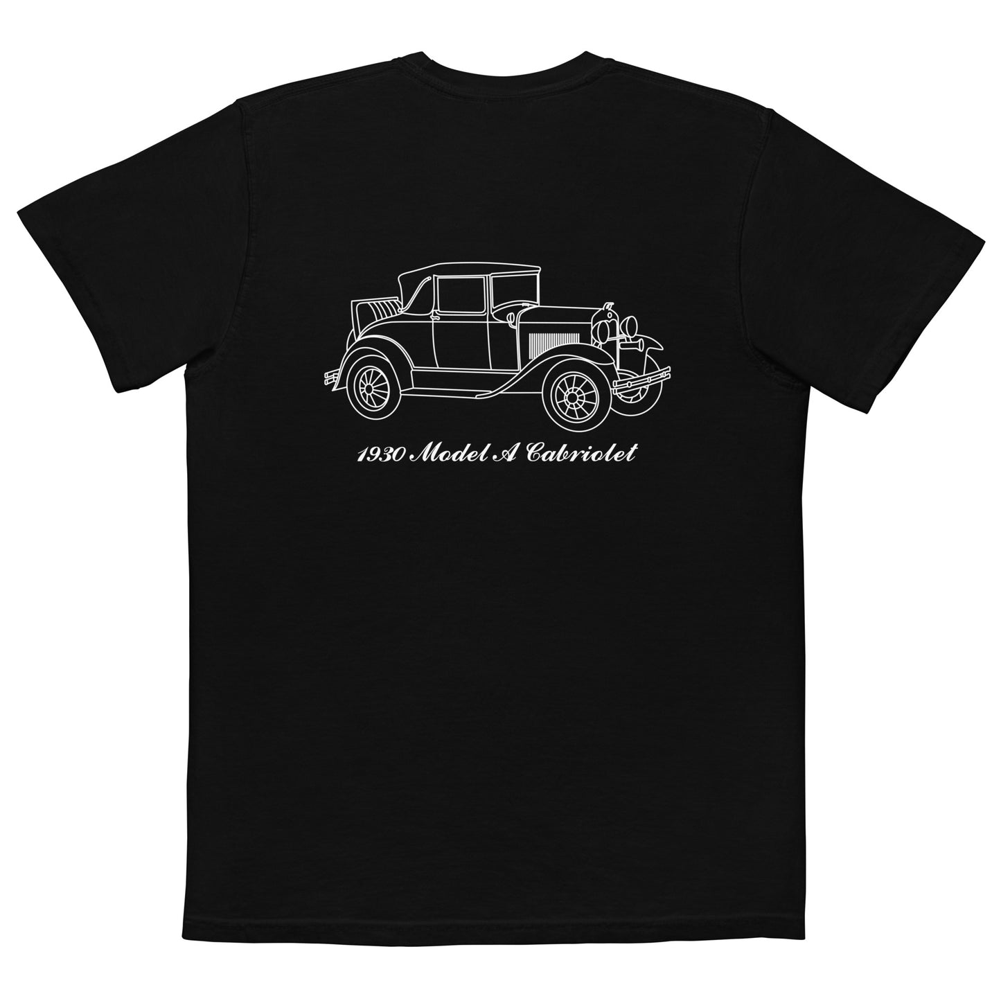 1930 Cabriolet Black Pocket T-Shirt