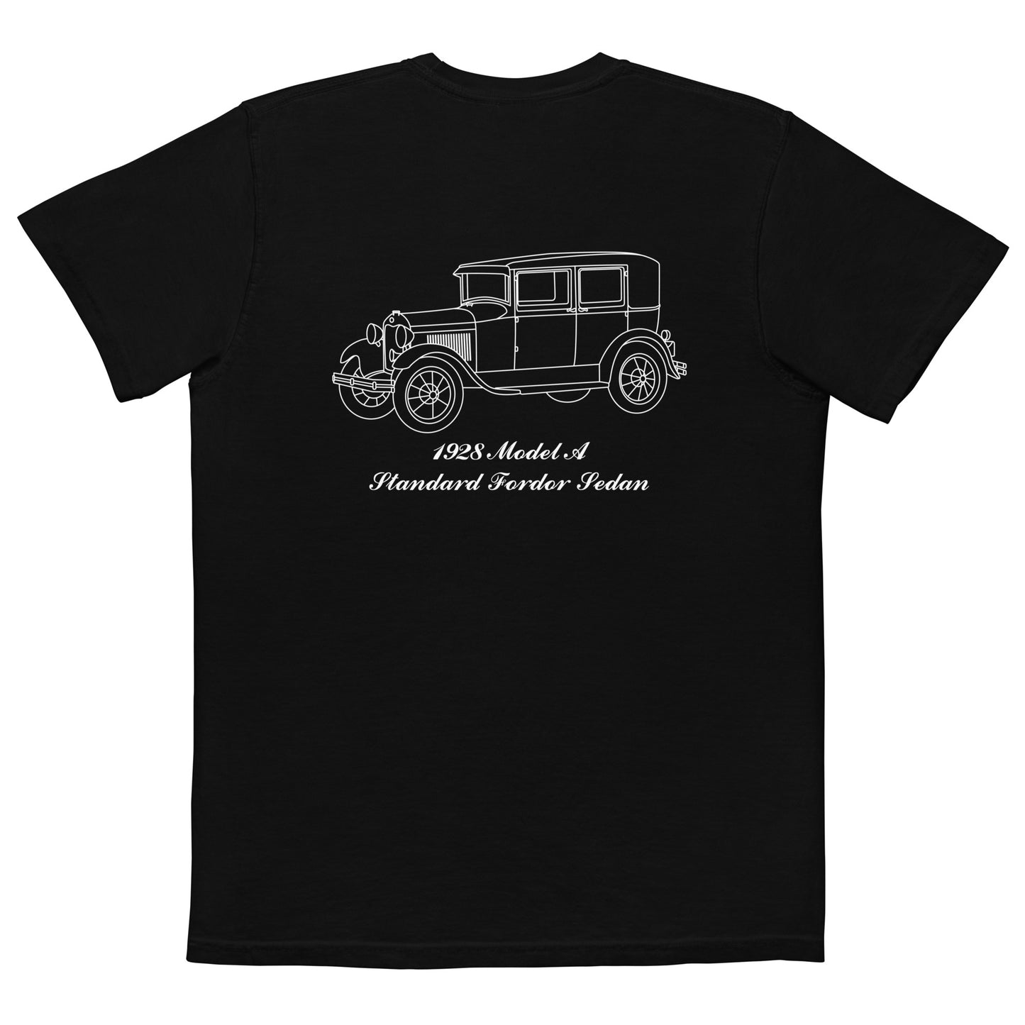 1928 Standard Fordor Sedan Black Pocket T-Shirt