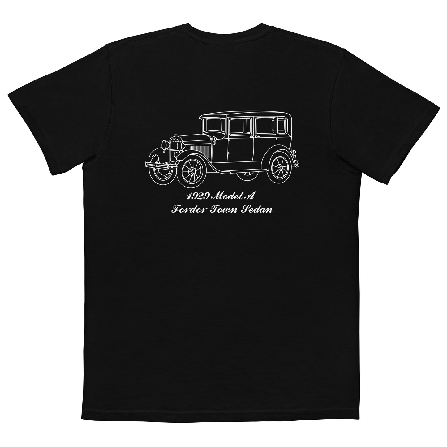 1929 Fordor Town Sedan Black Pocket T-Shirt