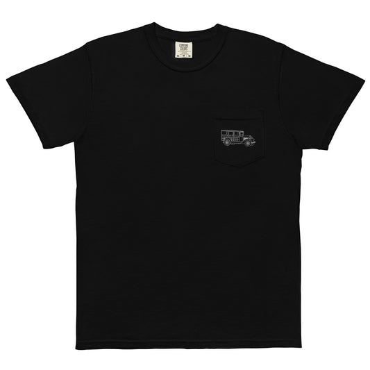 1930 Station Wagon Black Pocket T-Shirt