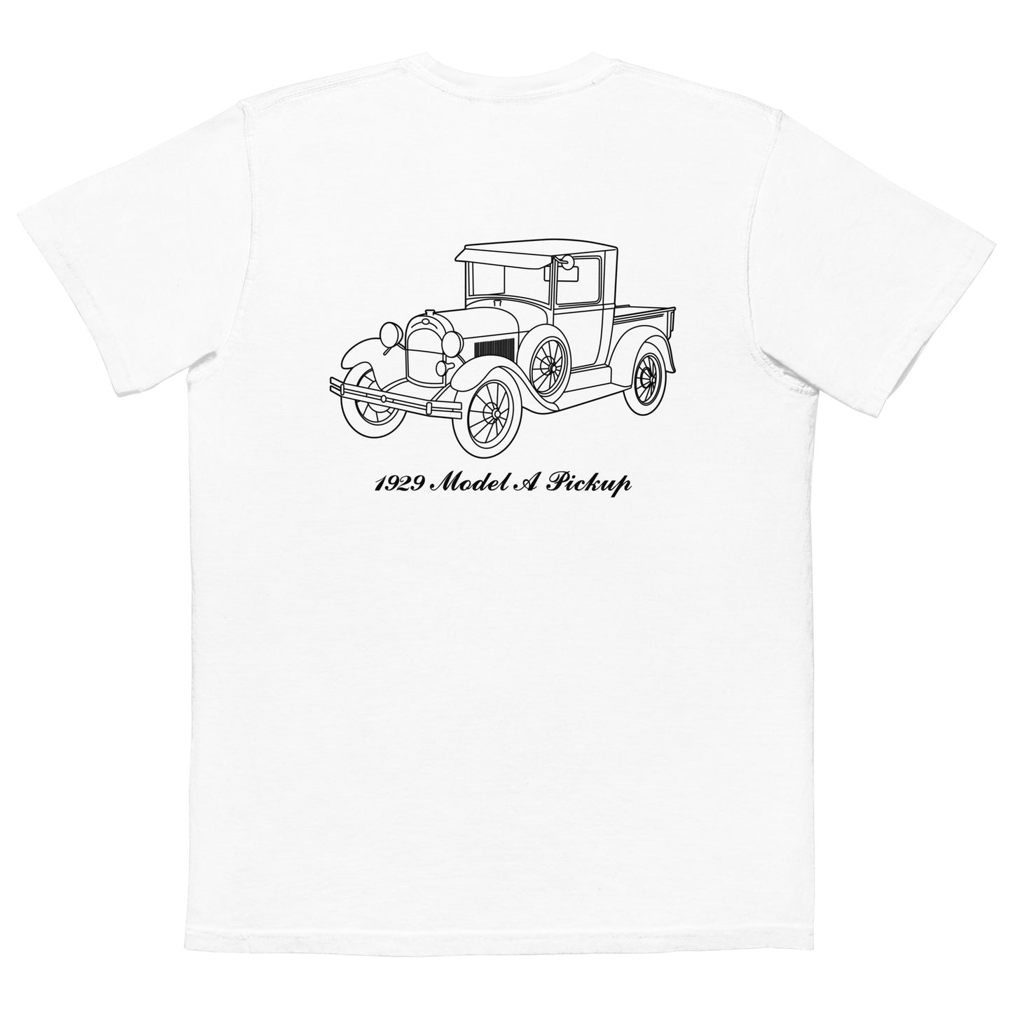 1929 Pickup White Pocket T-Shirt