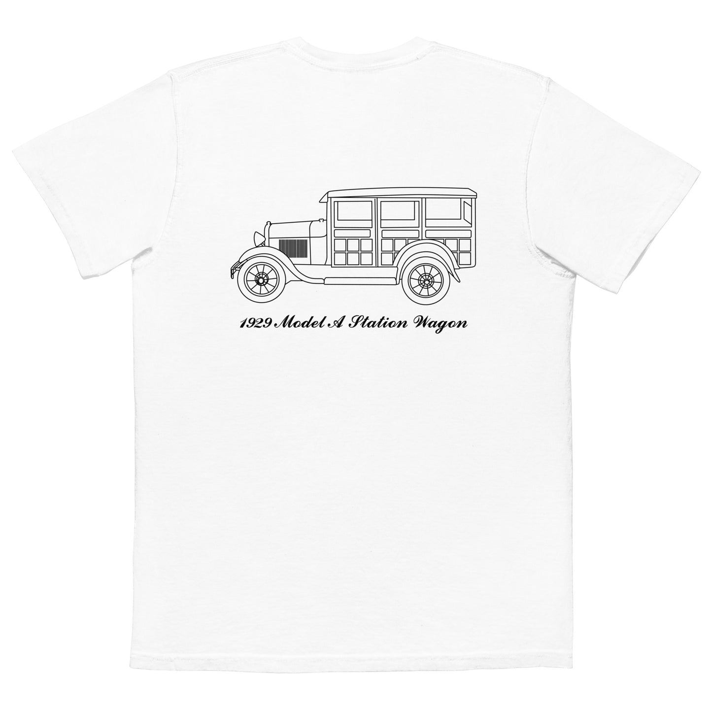 1930 Cabriolet White Pocket T-Shirt