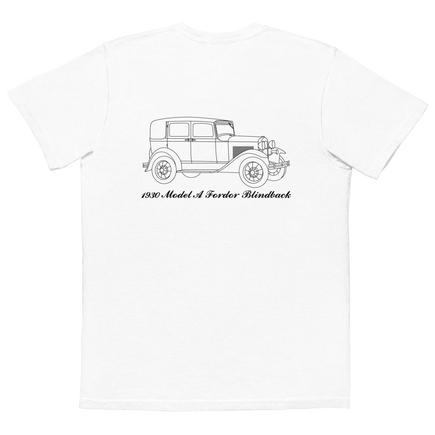 1930 Fordor Standard Blindback White Pocket T-Shirt