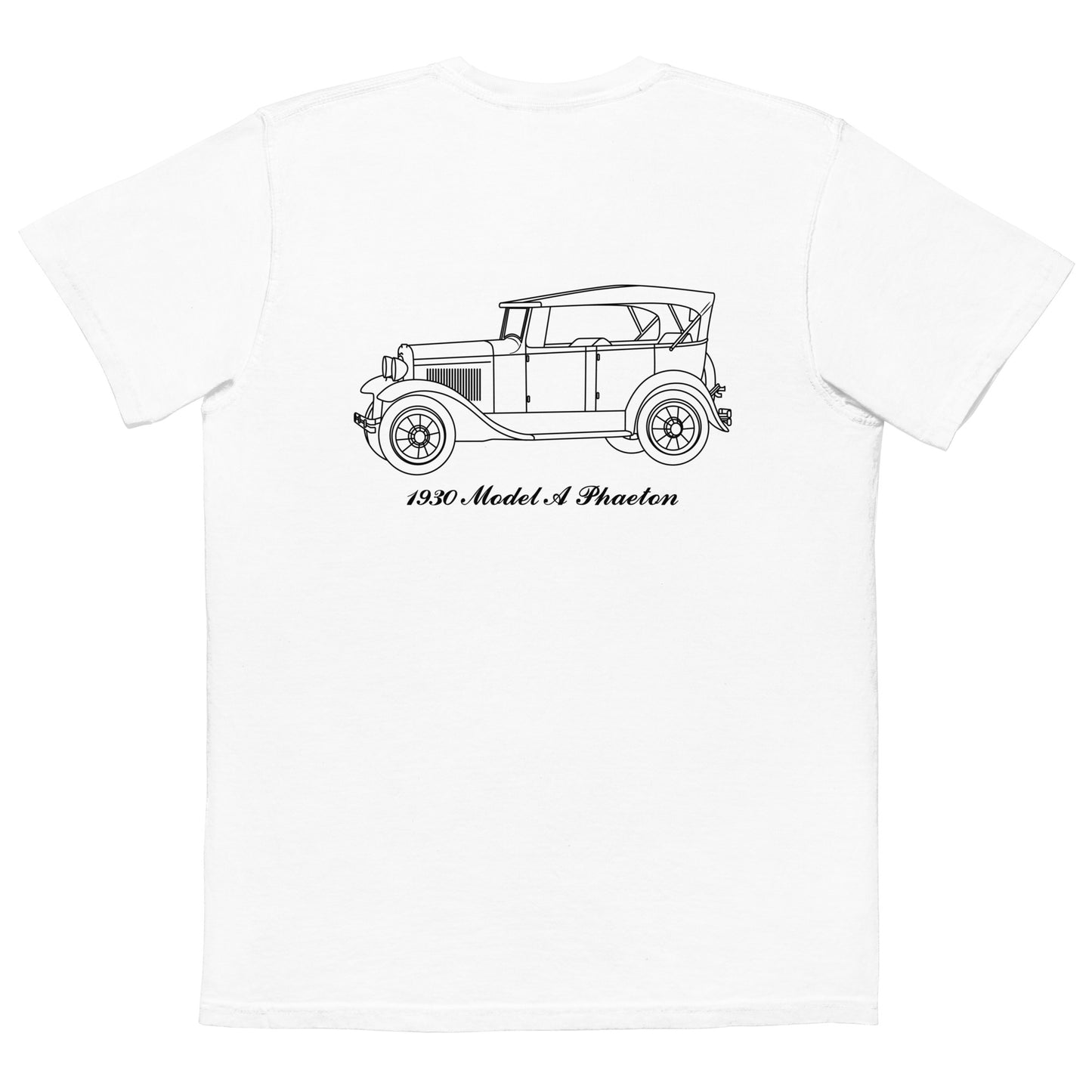 1930 Phaeton White Pocket T-Shirt
