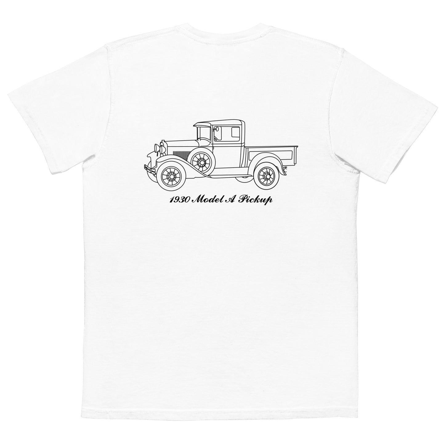 1930 Pickup White Pocket T-Shirt