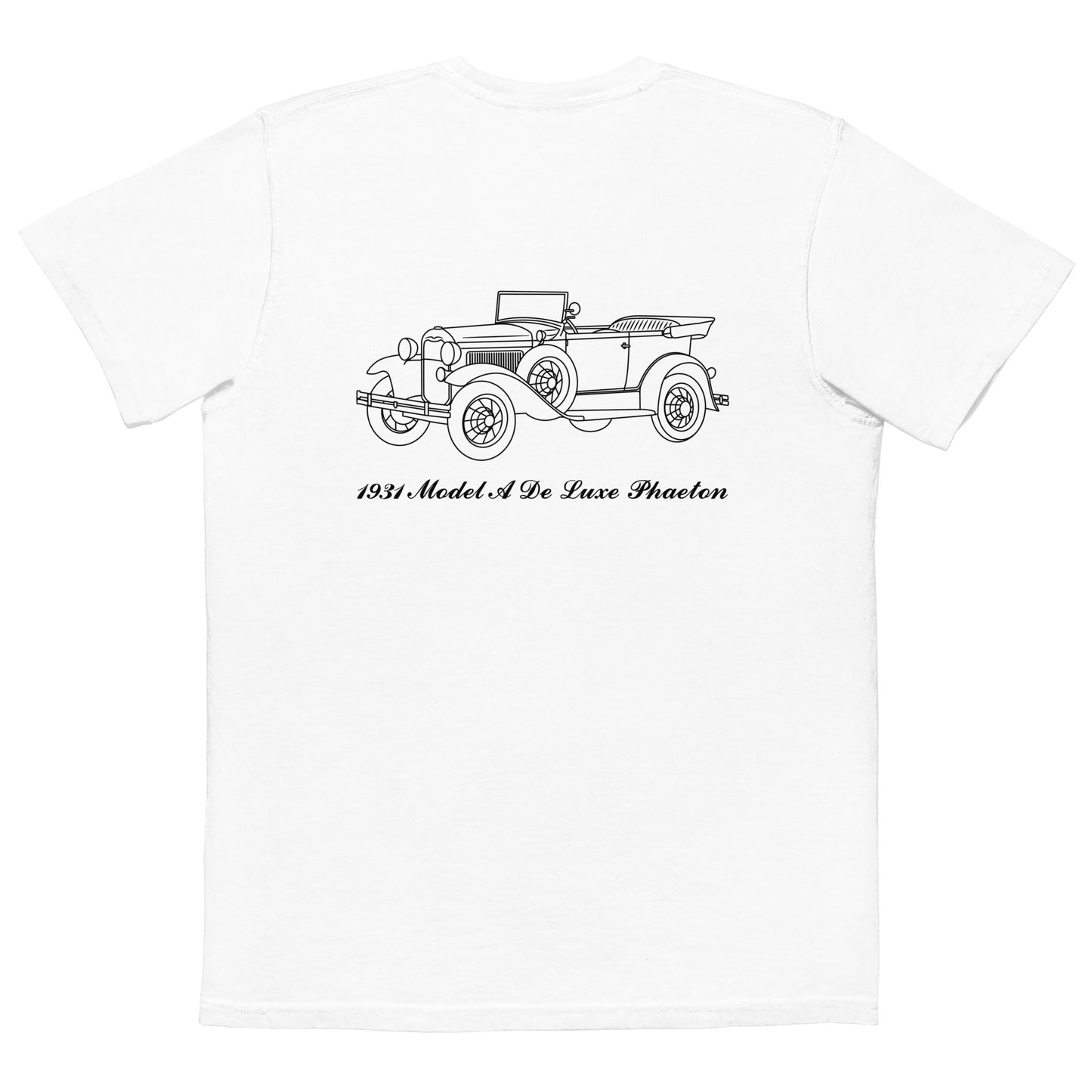 1931 De Luxe Phaeton White Pocket T-Shirt