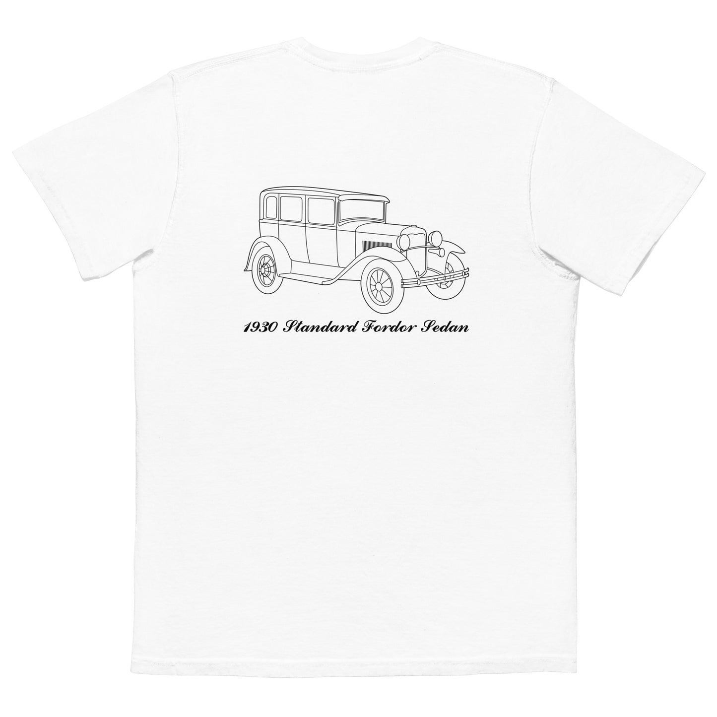 1930 Standard Fordor Sedan White Pocket T-Shirt