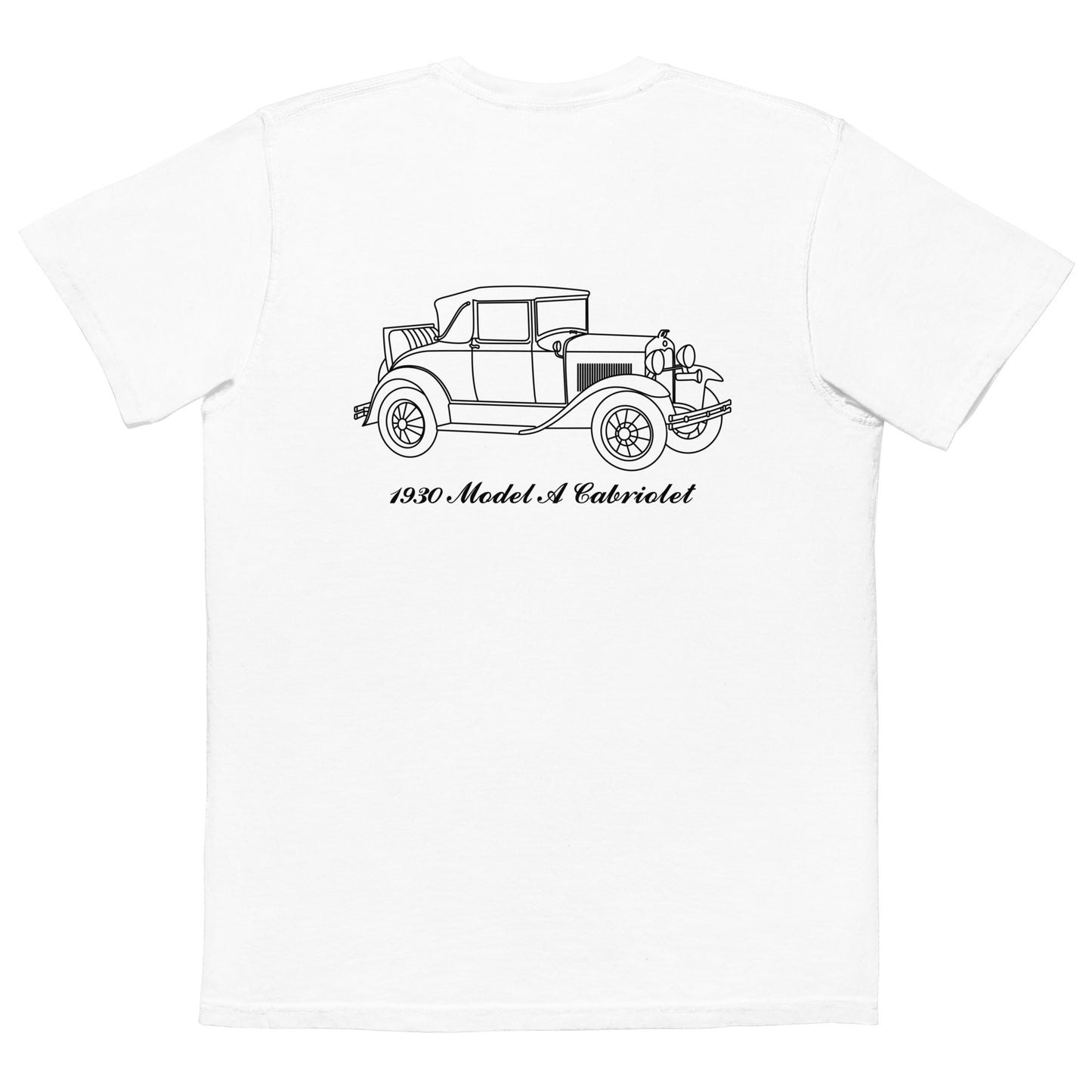 1930 Cabriolet White Pocket T-Shirt