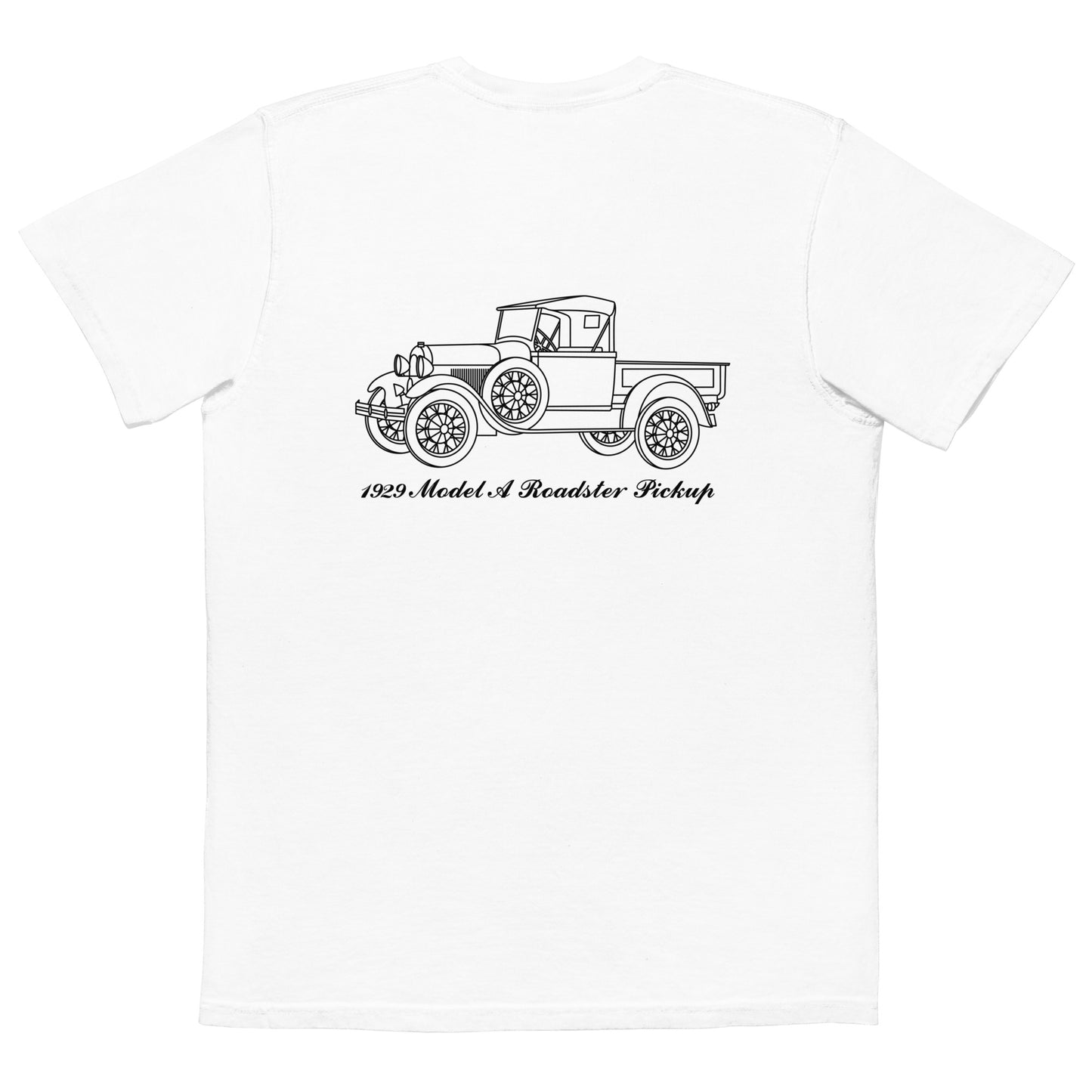 1929 Roadster Pickup White Pocket T-Shirt