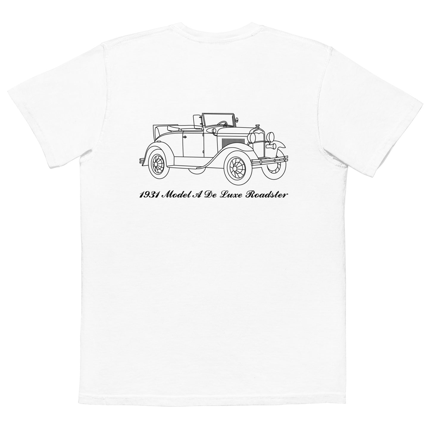 1931 De Luxe Roadster White Pocket T-Shirt