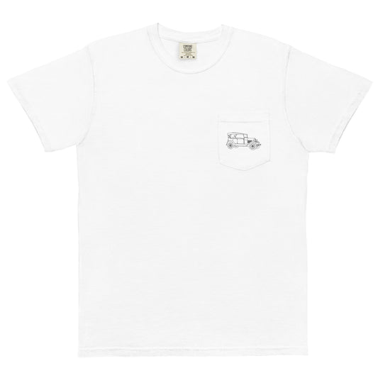 1928 Phaeton White Pocket T-Shirt