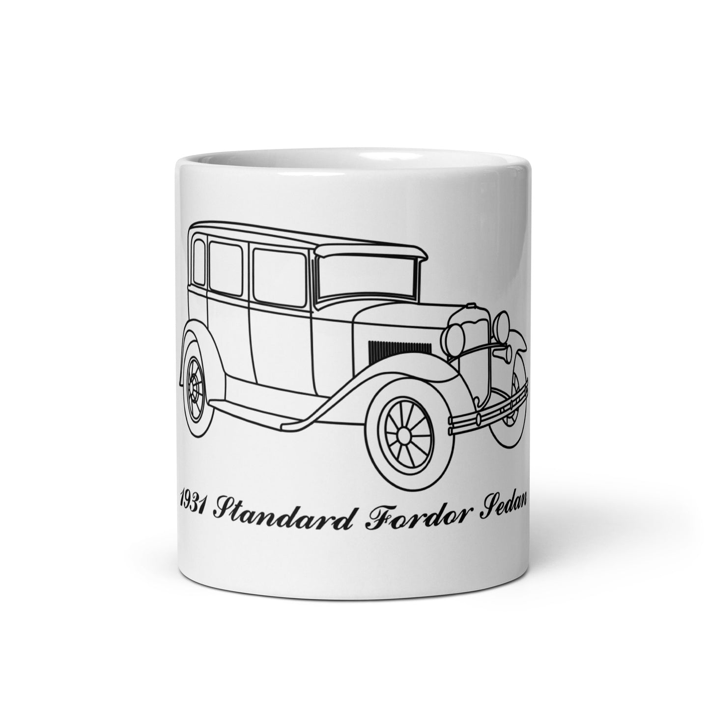 1931 Standard Fordor Sedan White Mug