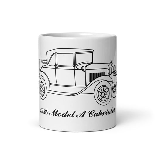1930 Cabriolet White Mug