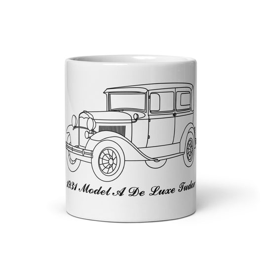 1931 De Luxe Tudor White Mug
