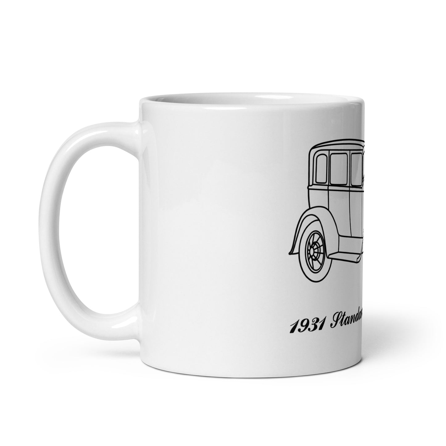 1931 Standard Fordor Sedan White Mug