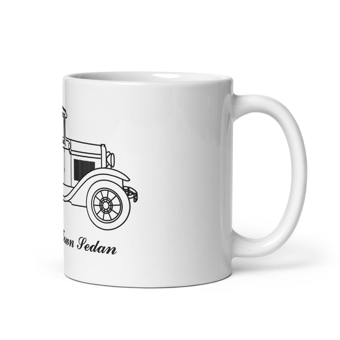 1931 Fordor Town Sedan White Mug