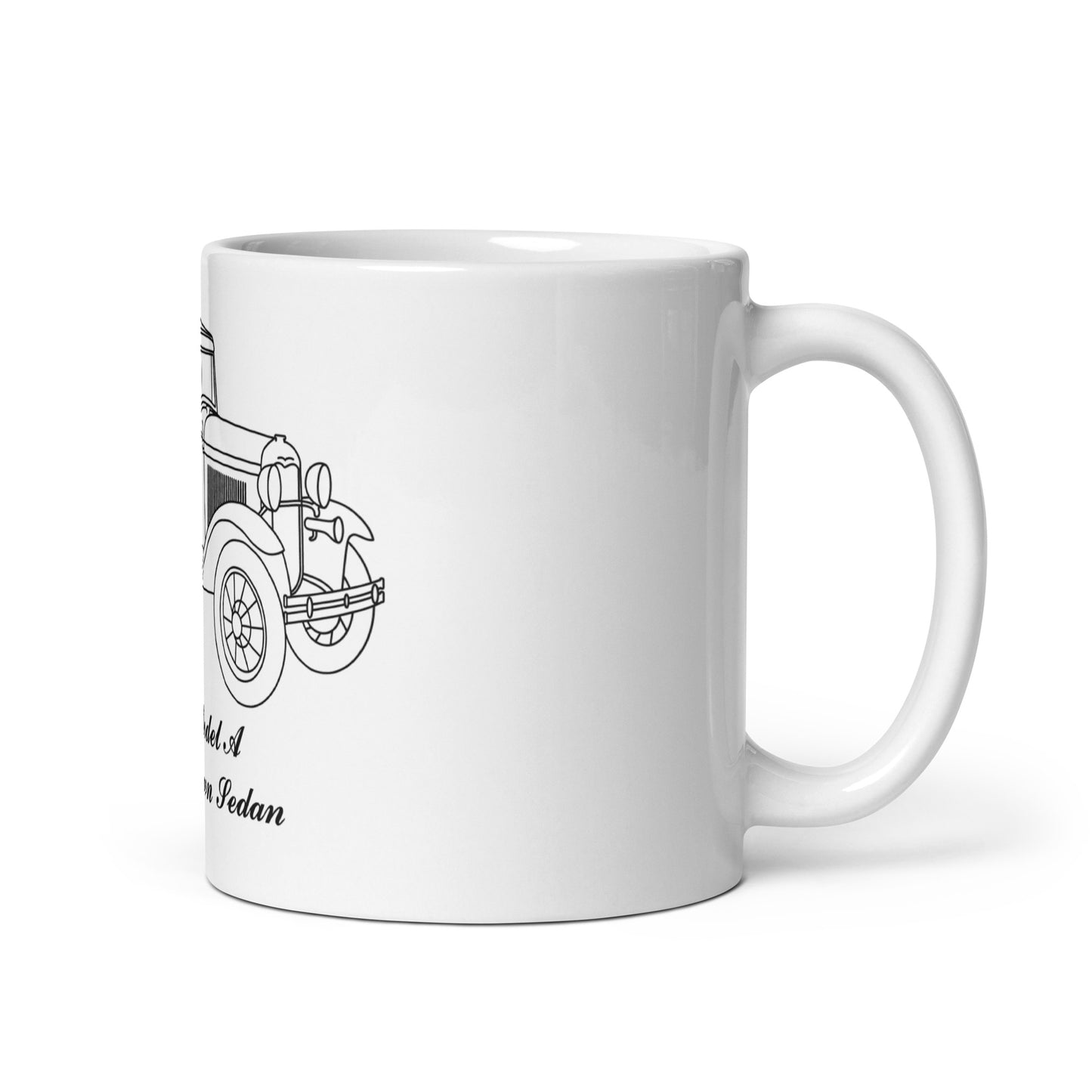 1931 Fordor Town Sedan White Mug