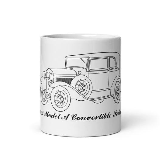 1931 Convertible Sedan White Mug