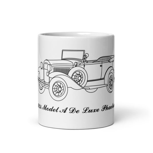 1931 De Luxe Phaeton White Mug