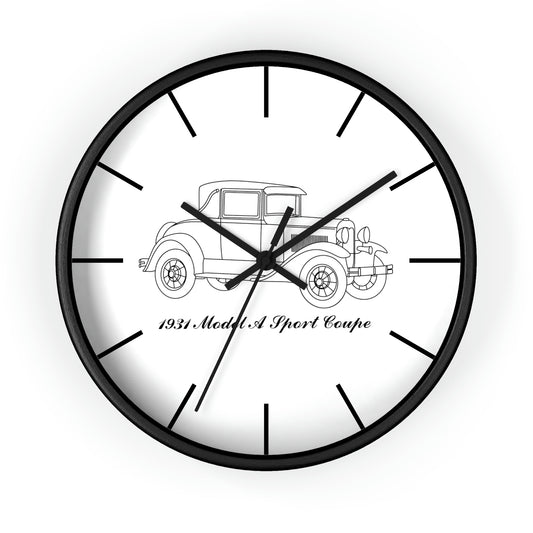1931 Sport Coupe Wall Clock
