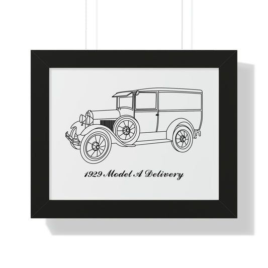 1929 Delivery Framed Drawing