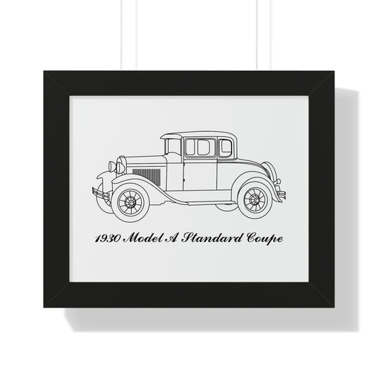 1930 Standard Coupe Framed Drawing