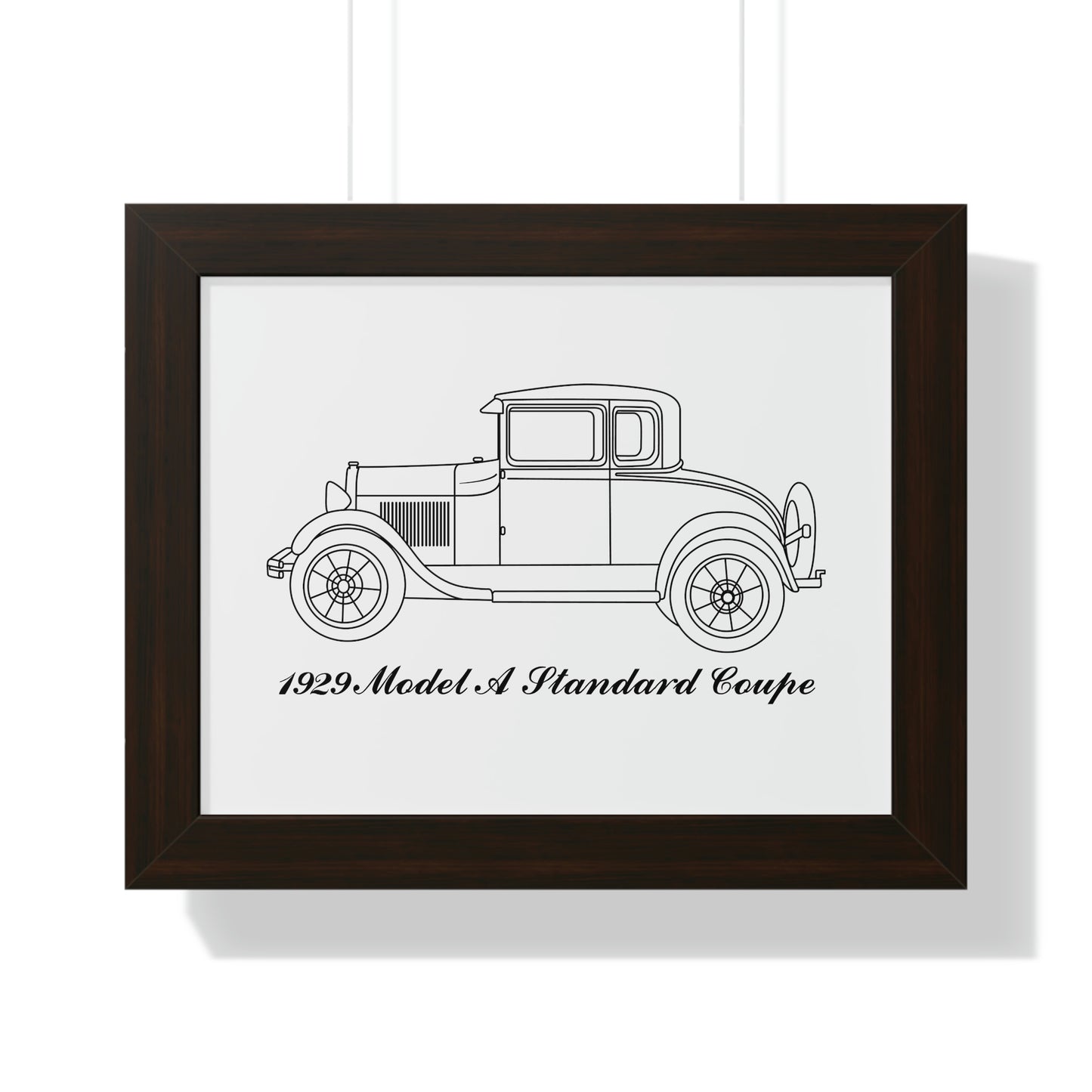 1929 Standard Coupe Framed Drawing