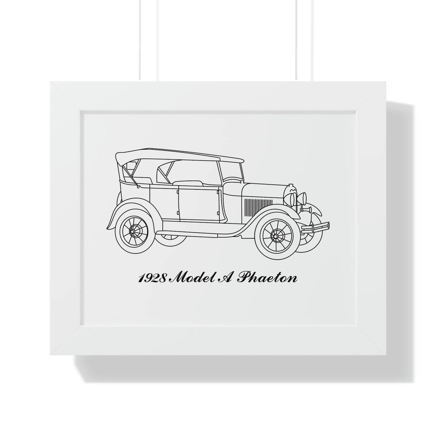 1928 Phaeton Framed Drawing