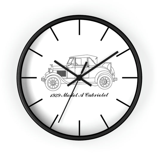 1929 Cabriolet Wall Clock