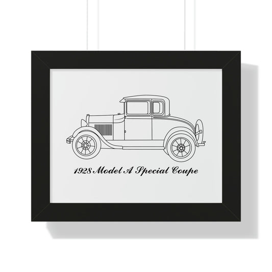 1928 Special Coupe Framed Drawing