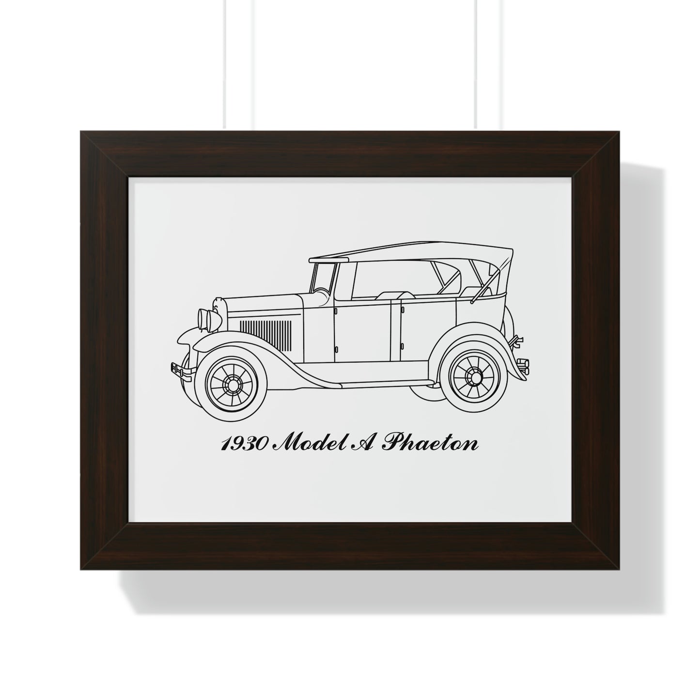 1930 Phaeton Framed Drawing