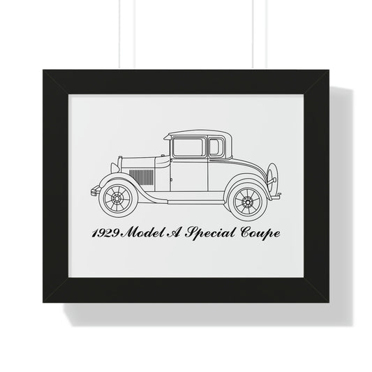 1929 Special Coupe Framed Drawing